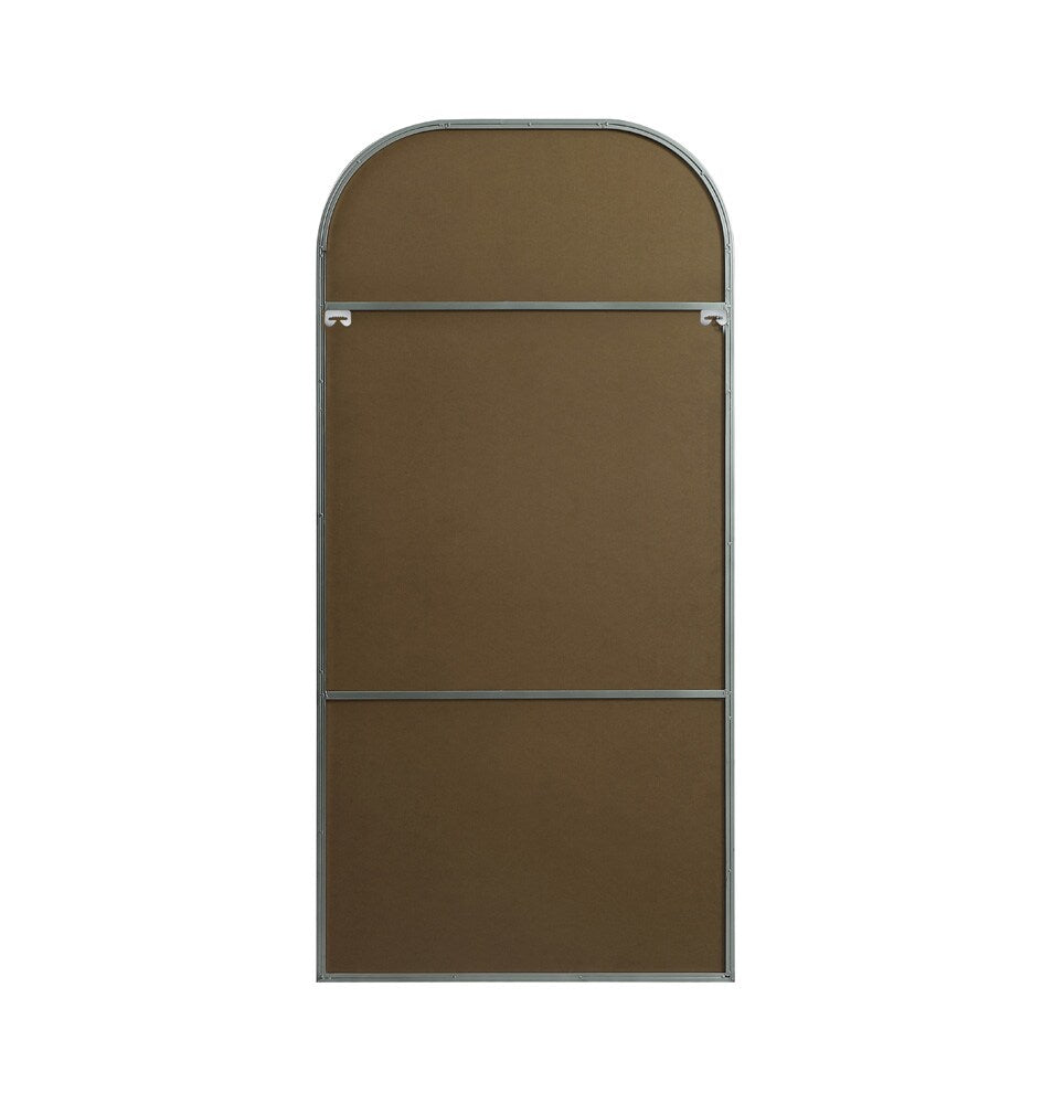Elegant Furniture & Lighting - Blaire Metal Frame Arch Full Length Mirror 32x66 Inch in Silver - MR1B3266SIL veiw 8
