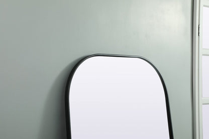 Elegant Furniture & Lighting - Blaire Metal Frame Arch Full Length Mirror 32x76 Inch in Black - MR1B3276BLK veiw 6