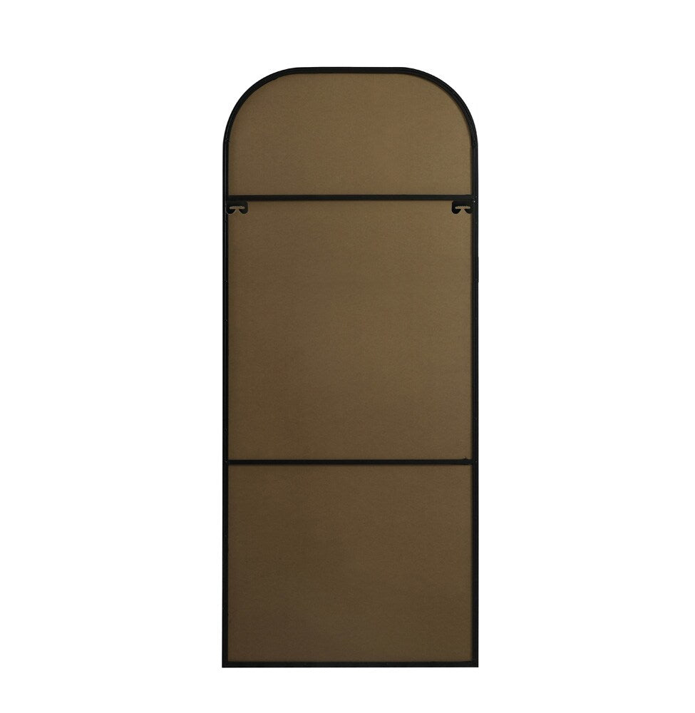 Elegant Furniture & Lighting - Blaire Metal Frame Arch Full Length Mirror 32x76 Inch in Black - MR1B3276BLK veiw 8