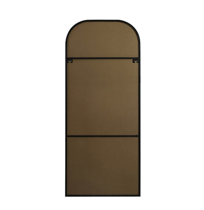 Elegant Furniture & Lighting - Blaire Metal Frame Arch Full Length Mirror 32x76 Inch in Black - MR1B3276BLK veiw 8