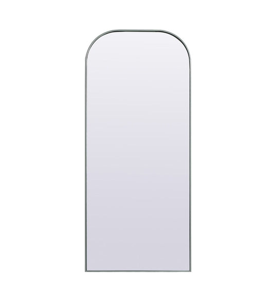 Elegant Furniture & Lighting - Blaire Metal Frame Arch Full Length Mirror 32x76 Inch in Silver - MR1B3276SIL veiw 1