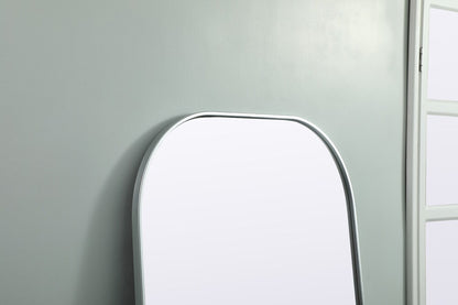Elegant Furniture & Lighting - Blaire Metal Frame Arch Full Length Mirror 32x76 Inch in Silver - MR1B3276SIL veiw 6
