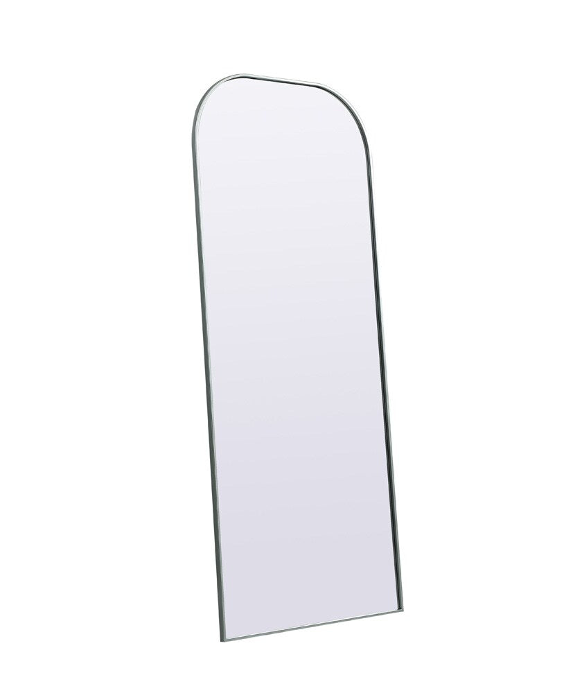 Elegant Furniture & Lighting - Blaire Metal Frame Arch Full Length Mirror 32x76 Inch in Silver - MR1B3276SIL veiw 7