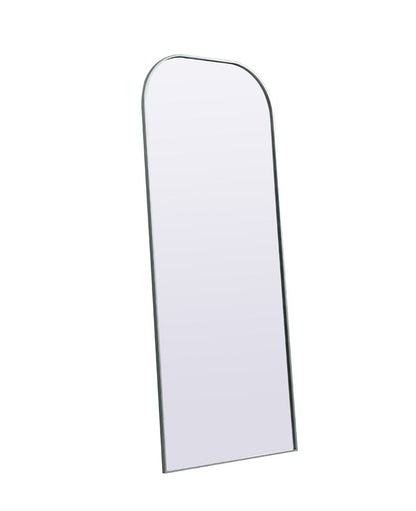 Elegant Furniture & Lighting - Blaire Metal Frame Arch Full Length Mirror 32x76 Inch in Silver - MR1B3276SIL veiw 7