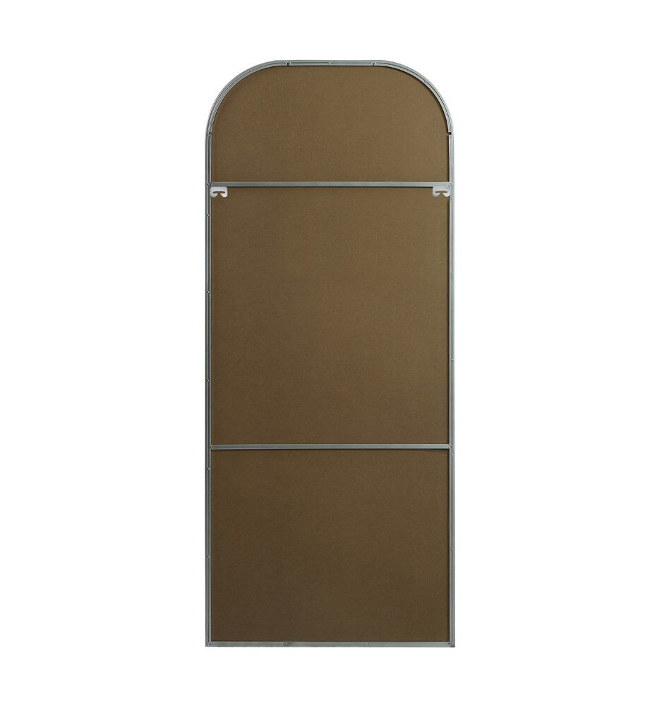 Elegant Furniture & Lighting - Blaire Metal Frame Arch Full Length Mirror 32x76 Inch in Silver - MR1B3276SIL veiw 8