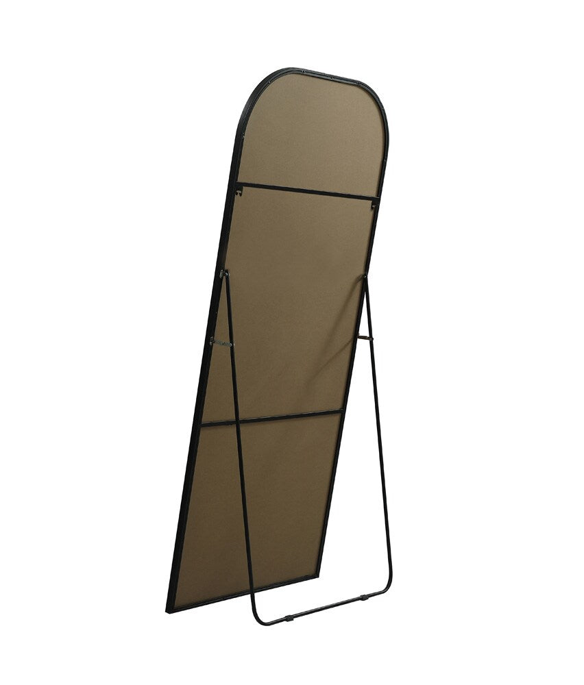 Elegant Furniture & Lighting - Blaire Metal Frame Arch Full Length Mirror 32x76 Inch in Black - MR1FL3276BLK veiw 8