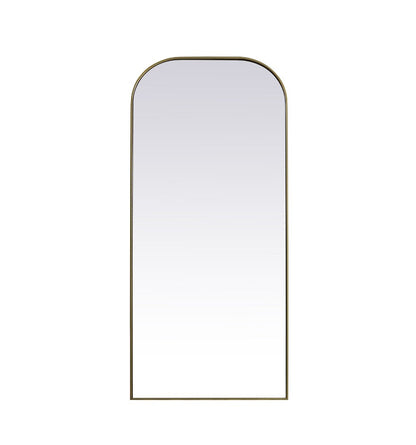 Elegant Furniture & Lighting - Blaire Metal Frame Arch Full Length Mirror 32x76 Inch in Brass - MR1FL3276BRS veiw 1