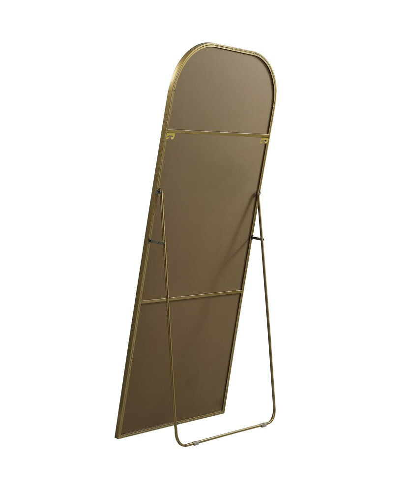Elegant Furniture & Lighting - Blaire Metal Frame Arch Full Length Mirror 32x76 Inch in Brass - MR1FL3276BRS veiw 8