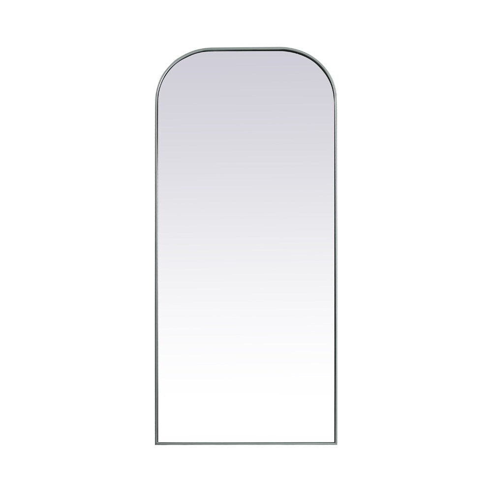 Elegant Furniture & Lighting - Blaire Metal Frame Arch Full Length Mirror 32x76 Inch in Silver - MR1FL3276SIL veiw 1
