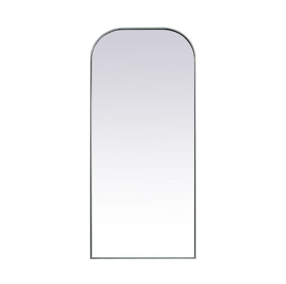 Elegant Furniture & Lighting - Blaire Metal Frame Arch Full Length Mirror 32x76 Inch in Silver - MR1FL3276SIL veiw 1