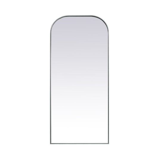 Elegant Furniture & Lighting - Blaire Metal Frame Arch Full Length Mirror 32x76 Inch in Silver - MR1FL3276SIL veiw 1