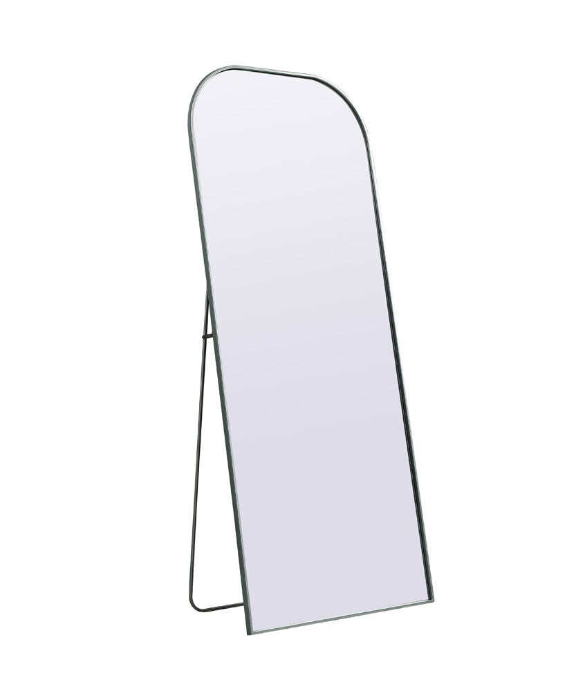 Elegant Furniture & Lighting - Blaire Metal Frame Arch Full Length Mirror 32x76 Inch in Silver - MR1FL3276SIL veiw 7