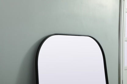Elegant Furniture & Lighting - Blaire Metal Frame Arch Full Length Mirror 35x66 Inch in Black - MR1B3566BLK veiw 6