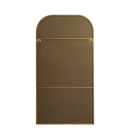Elegant Furniture & Lighting - Blaire Metal Frame Arch Full Length Mirror 35x66 Inch in Brass - MR1B3566BRS veiw 8