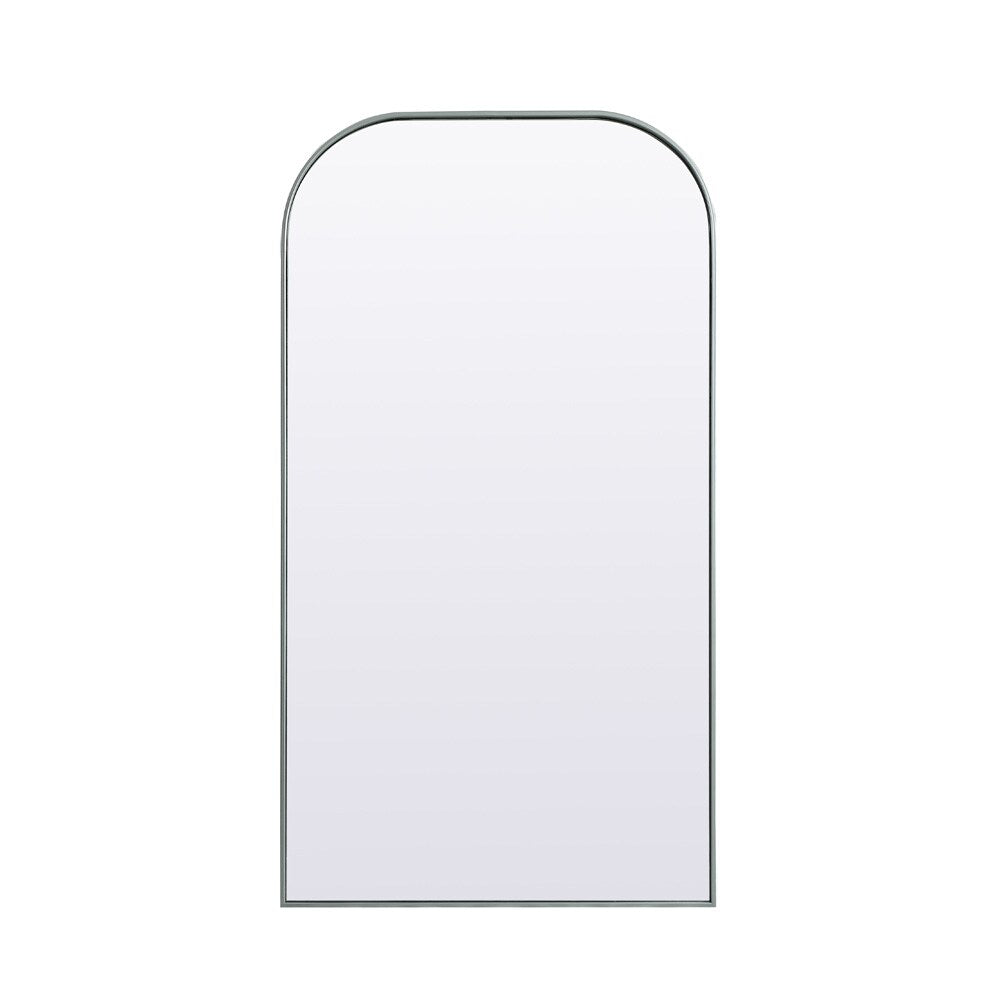 Elegant Furniture & Lighting - Blaire Metal Frame Arch Full Length Mirror 35x66 Inch in Silver - MR1B3566SIL veiw 1