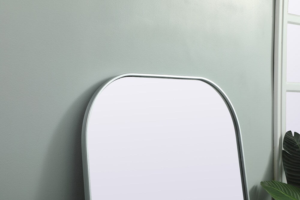 Elegant Furniture & Lighting - Blaire Metal Frame Arch Full Length Mirror 35x66 Inch in Silver - MR1B3566SIL veiw 6
