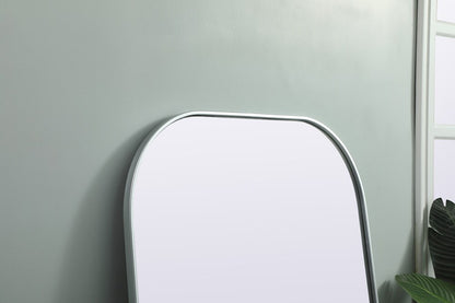 Elegant Furniture & Lighting - Blaire Metal Frame Arch Full Length Mirror 35x66 Inch in Silver - MR1B3566SIL veiw 6