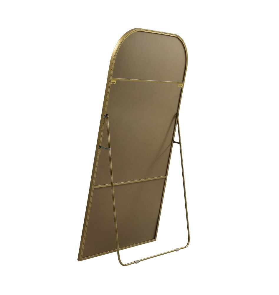 Elegant Furniture & Lighting - Blaire Metal Frame Arch Full Length Mirror 35x66 Inch in Brass - MR1FL3566BRS veiw 8
