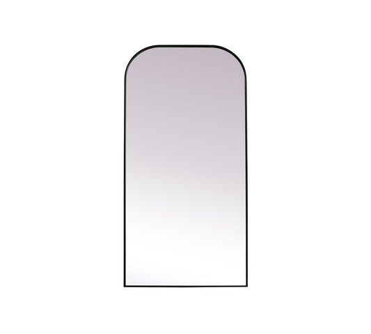 Elegant Furniture & Lighting - Blaire Metal Frame Arch Full Length Mirror 35x72 Inch in Black - MR1FL3572BLK veiw 1