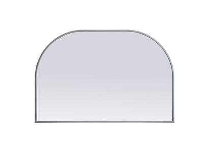 Elegant Furniture & Lighting - Blaire Metal Frame Arch Mirror 36x24 Inch in Silver - MR1B3624SIL veiw 1