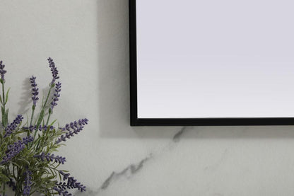 Elegant Furniture & Lighting - Blaire Metal Frame Arch Mirror 36x30 Inch in Black - MR1B3630BLK veiw 6