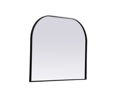 Elegant Furniture & Lighting - Blaire Metal Frame Arch Mirror 36x30 Inch in Black - MR1B3630BLK veiw 9