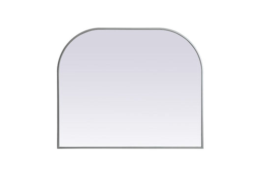Elegant Furniture & Lighting - Blaire Metal Frame Arch Mirror 36x30 Inch in Silver - MR1B3630SIL veiw 1