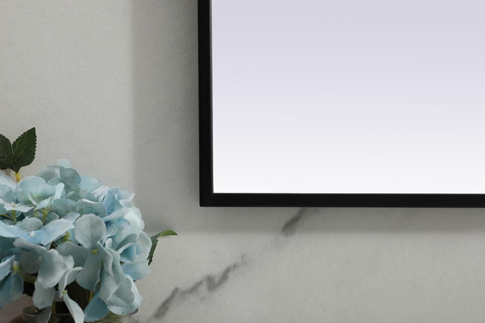 Elegant Furniture & Lighting - Blaire Metal Frame Arch Mirror 36x42 Inch in Black - MR1B3642BLK veiw 6