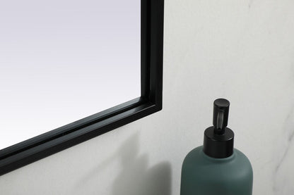 Elegant Furniture & Lighting - Blaire Metal Frame Arch Mirror 36x42 Inch in Black - MR1B3642BLK veiw 7