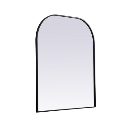 Elegant Furniture & Lighting - Blaire Metal Frame Arch Mirror 36x42 Inch in Black - MR1B3642BLK veiw 8