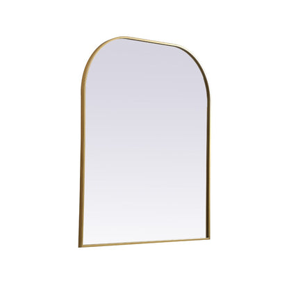 Elegant Furniture & Lighting - Blaire Metal Frame Arch Mirror 36x42 Inch in Brass - MR1B3642BRS veiw 14