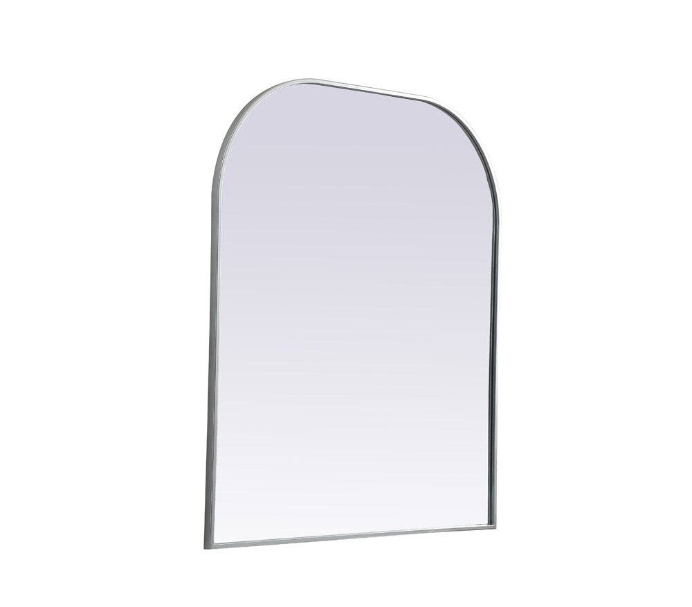 Elegant Furniture & Lighting - Blaire Metal Frame Arch Mirror 36x42 Inch in Silver - MR1B3642SIL veiw 8