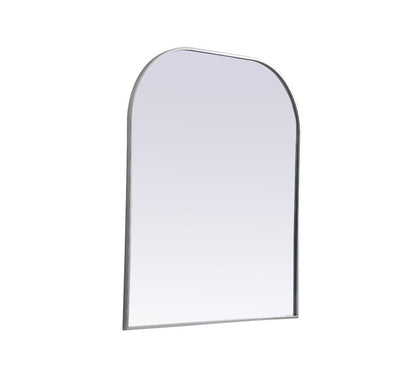 Elegant Furniture & Lighting - Blaire Metal Frame Arch Mirror 36x42 Inch in Silver - MR1B3642SIL veiw 8