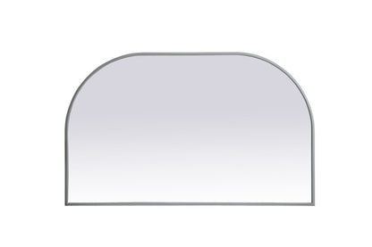 Elegant Furniture & Lighting - Blaire Metal Frame Arch Mirror 39x24 Inch in Silver - MR1B3924SIL veiw 1