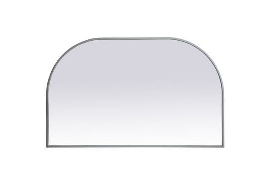 Elegant Furniture & Lighting - Blaire Metal Frame Arch Mirror 39x24 Inch in Silver - MR1B3924SIL veiw 1