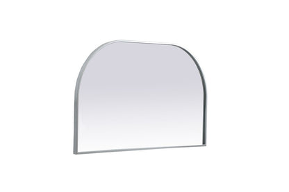 Elegant Furniture & Lighting - Blaire Metal Frame Arch Mirror 39x24 Inch in Silver - MR1B3924SIL veiw 8