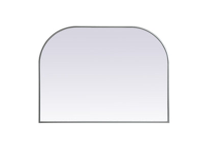 Elegant Furniture & Lighting - Blaire Metal Frame Arch Mirror 40x30 Inch in Silver - MR1B4030SIL veiw 1
