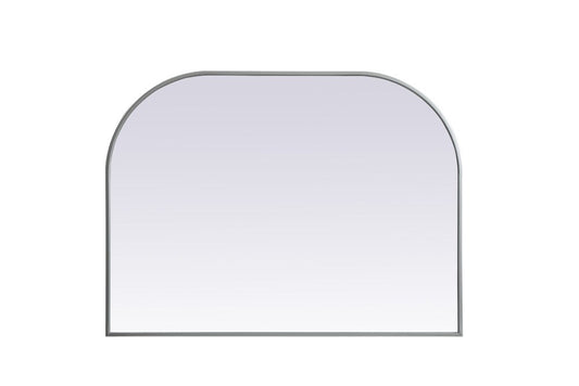 Elegant Furniture & Lighting - Blaire Metal Frame Arch Mirror 40x30 Inch in Silver - MR1B4030SIL veiw 1