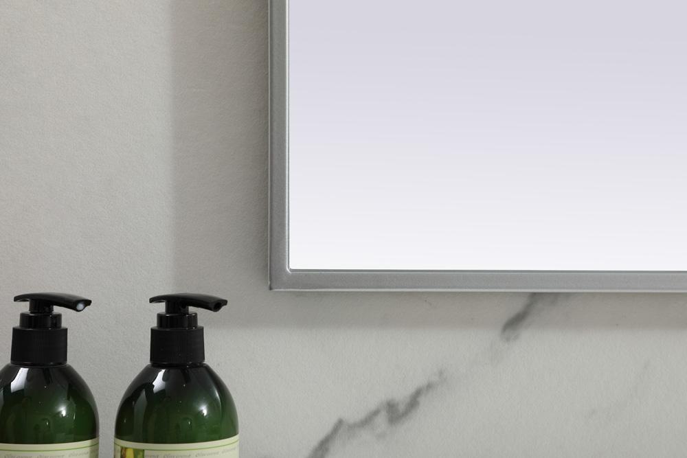 Elegant Furniture & Lighting - Blaire Metal Frame Arch Mirror 40x30 Inch in Silver - MR1B4030SIL veiw 6