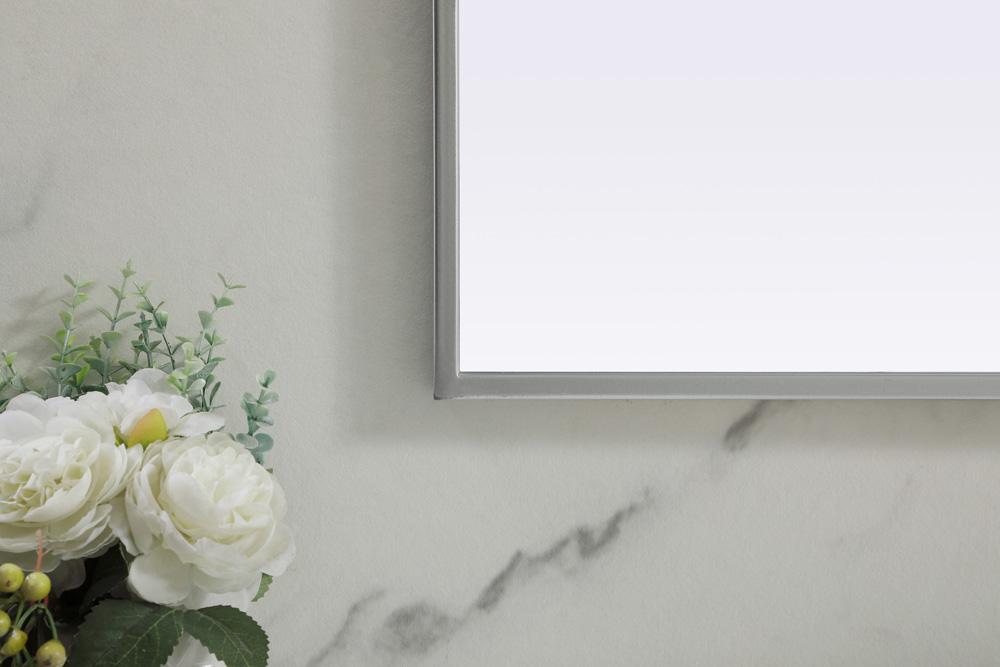 Elegant Furniture & Lighting - Blaire Metal Frame Arch Mirror 40x34 Inch in Silver - MR1B4034SIL veiw 6