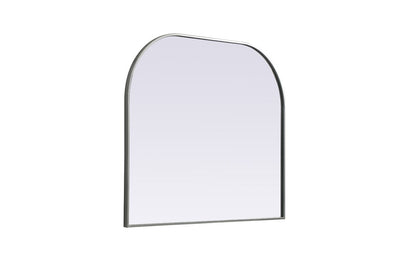 Elegant Furniture & Lighting - Blaire Metal Frame Arch Mirror 40x34 Inch in Silver - MR1B4034SIL veiw 8