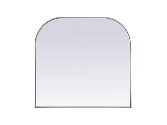 Elegant Furniture & Lighting - Blaire Metal Frame Arch Mirror 40x38 Inch in Silver - MR1B4038SIL veiw 1