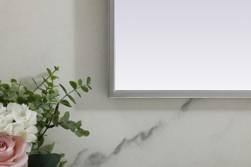 Elegant Furniture & Lighting - Blaire Metal Frame Arch Mirror 40x38 Inch in Silver - MR1B4038SIL veiw 6