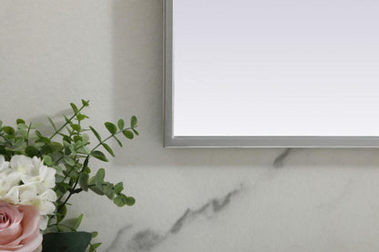 Elegant Furniture & Lighting - Blaire Metal Frame Arch Mirror 40x38 Inch in Silver - MR1B4038SIL veiw 6