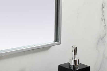 Elegant Furniture & Lighting - Blaire Metal Frame Arch Mirror 40x38 Inch in Silver - MR1B4038SIL veiw 7