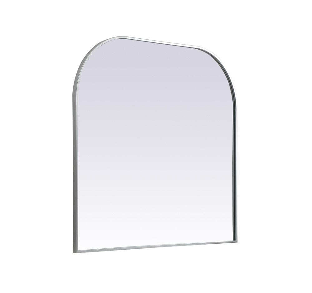 Elegant Furniture & Lighting - Blaire Metal Frame Arch Mirror 40x38 Inch in Silver - MR1B4038SIL veiw 8