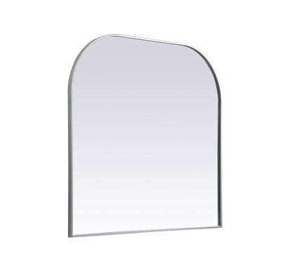 Elegant Furniture & Lighting - Blaire Metal Frame Arch Mirror 40x38 Inch in Silver - MR1B4038SIL veiw 8