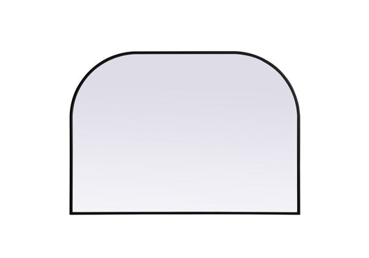 Elegant Furniture & Lighting - Blaire Metal Frame Arch Mirror 42x30 Inch in Black - MR1B4230BLK veiw 1