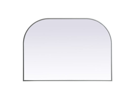 Elegant Furniture & Lighting - Blaire Metal Frame Arch Mirror 42x30 Inch in Silver - MR1B4230SIL veiw 1