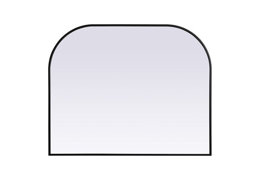 Elegant Furniture & Lighting - Blaire Metal Frame Arch Mirror 42x34 Inch in Black - MR1B4234BLK veiw 1